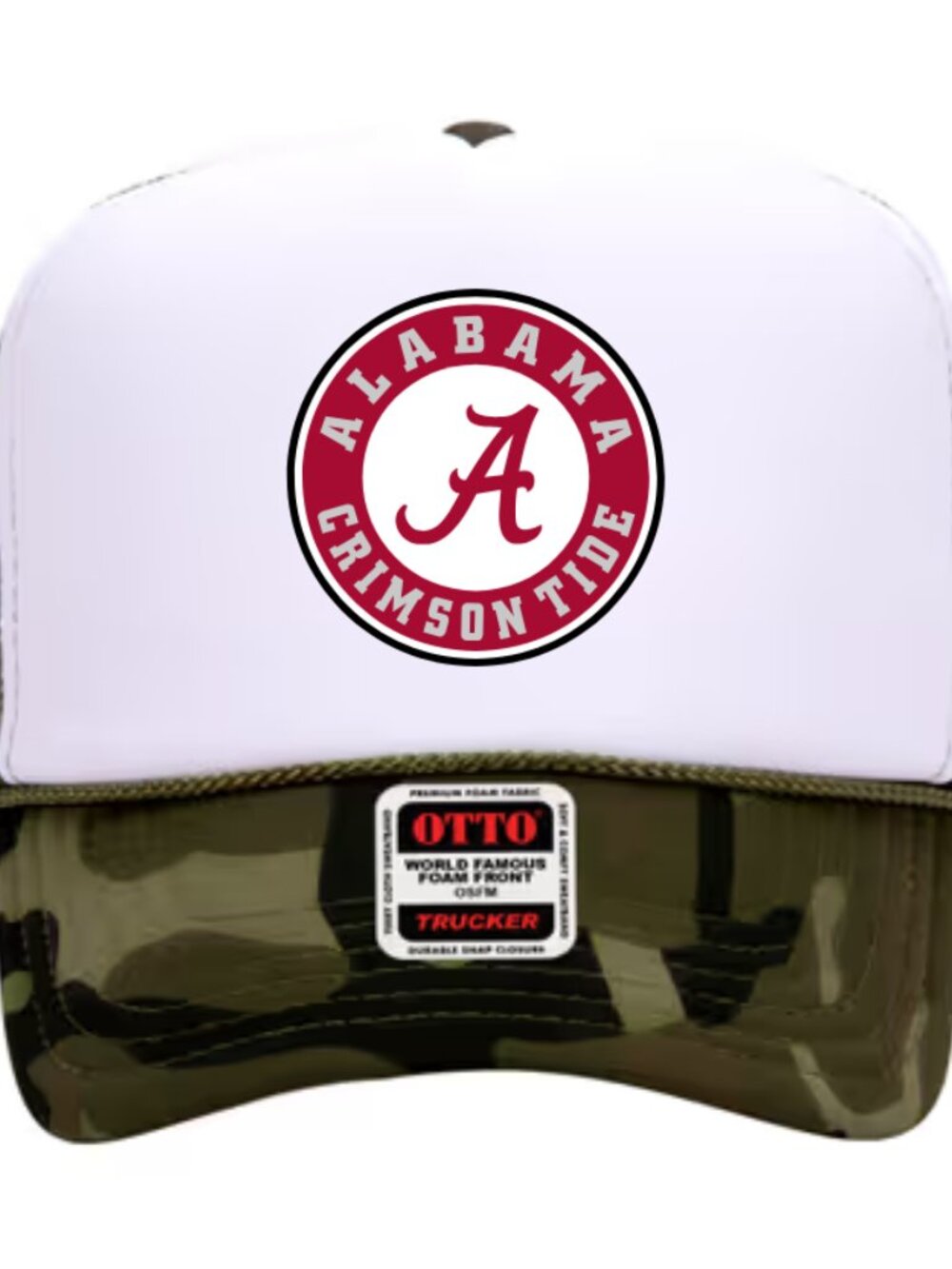 NEW - ALABAMA CRIMSON TIDE TRUCKER HAT - CAMO
